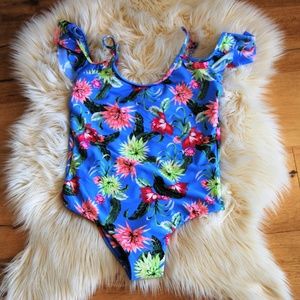 TORI PRAVER One-Piece Floral Swimsuit Bathing Suit
